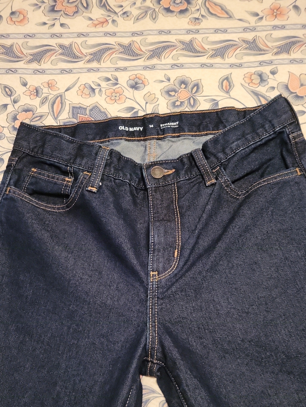 Old Navy Junior's Dark Blue Straight Jeans